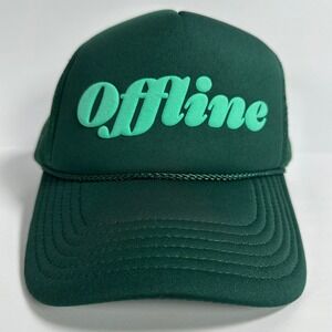 Ulta Offline Green Trucker Hat Mesh Back Snapback Casual